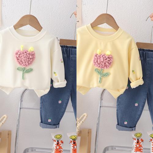 Girls 3D flower 2-piece set